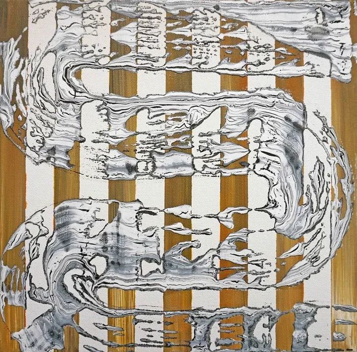 Composition No. 323 (2021) Acrylic painting by Sumit Mehndiratta