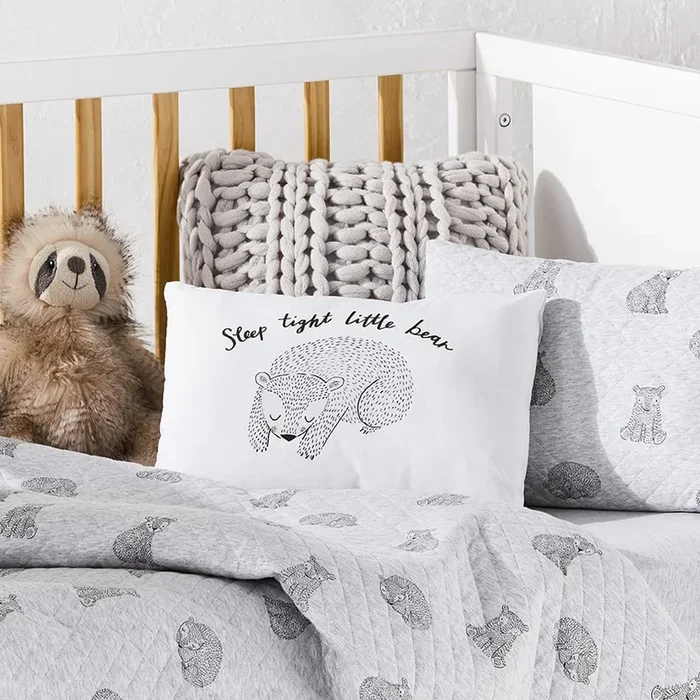 Cot Text Pillowcase Little Bear