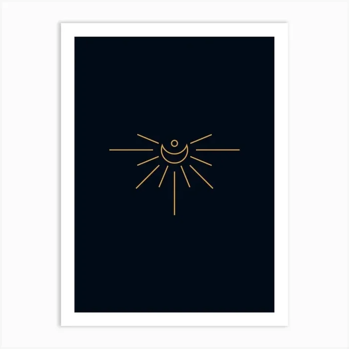 Crescent Moon Art Print by Saskia Lucy