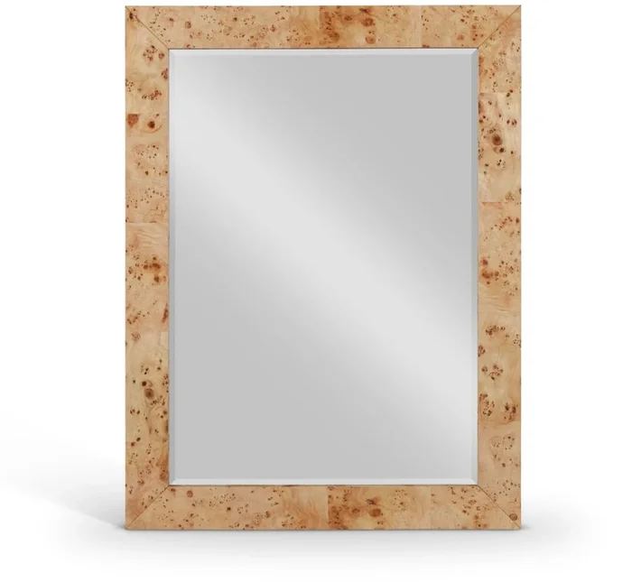 Cresthill Burl Wood Frame Mirror