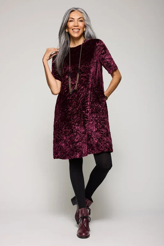 Crushed Velvet Clara Dress