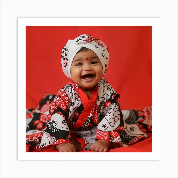 Cute Baby Art Print by Lilith and Lemon