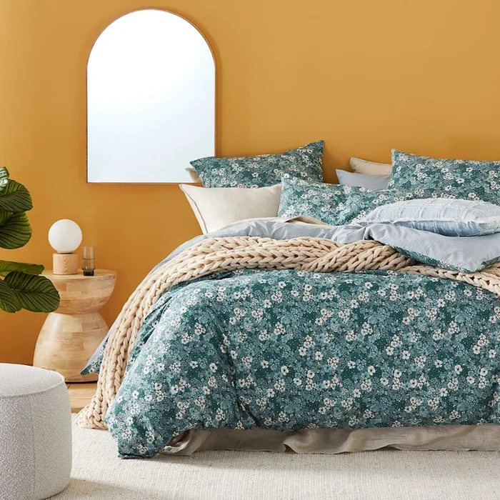 Cypress Bloom Green Quilt Cover Set + Separates