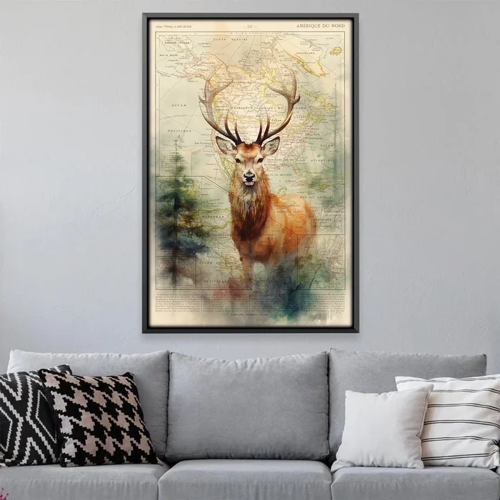 Deer in the Forest Canvas