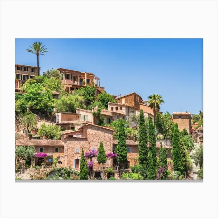 Deia Mallorca Village In Spain Canvas Print by imagine