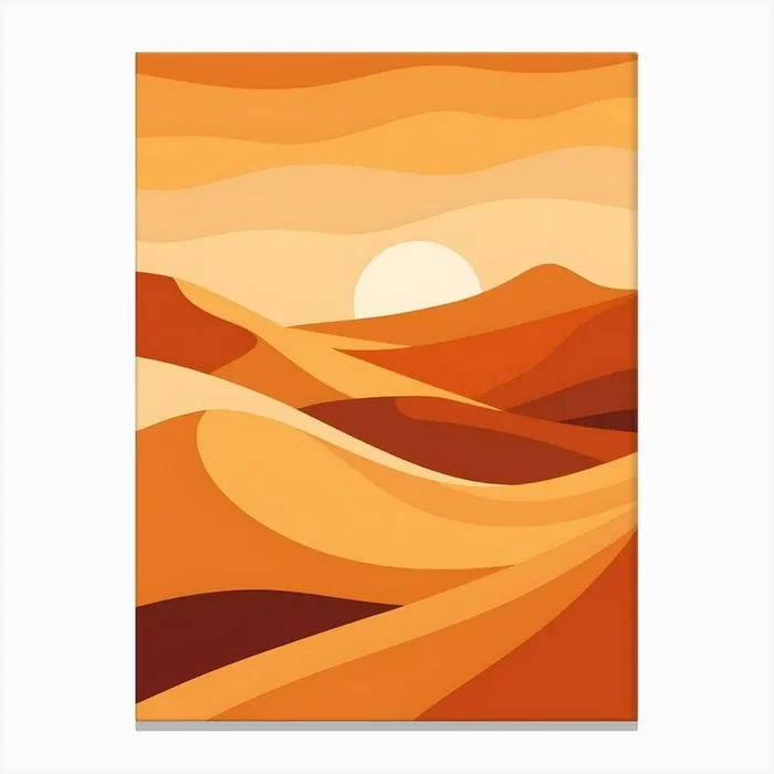 Desert Landscape 12 Canvas Print by Art shop