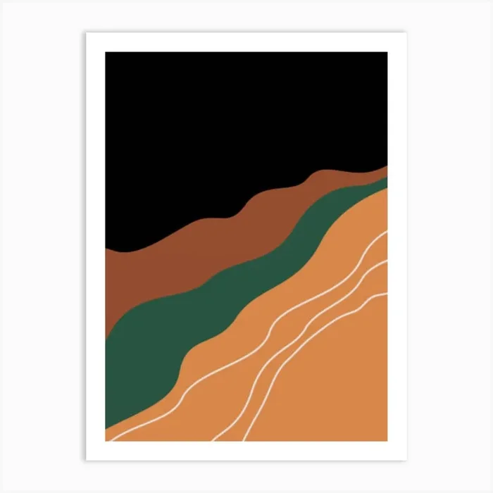 Desert Landscape 2 Art Print by Super_Art