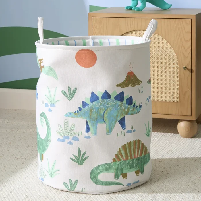 Dinosaur Habitat Printed Basket