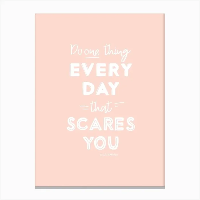 Do One Thing Canvas Print by The Optimist