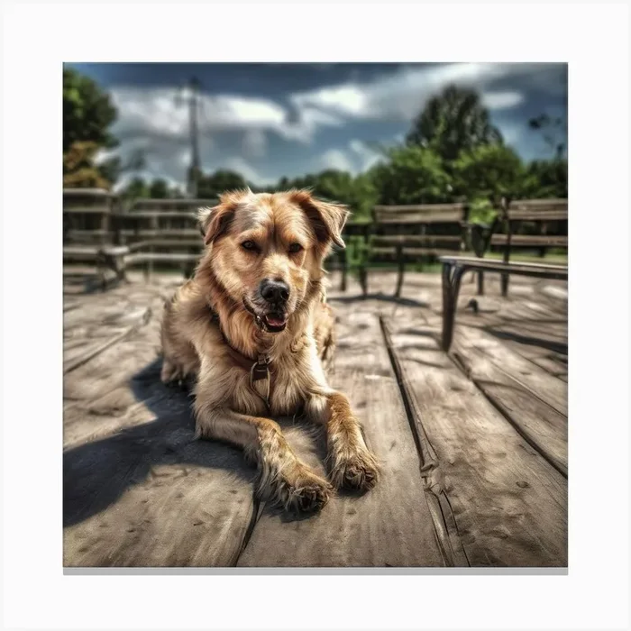 Dog Days Of Summer Canvas PrintM by McMaster