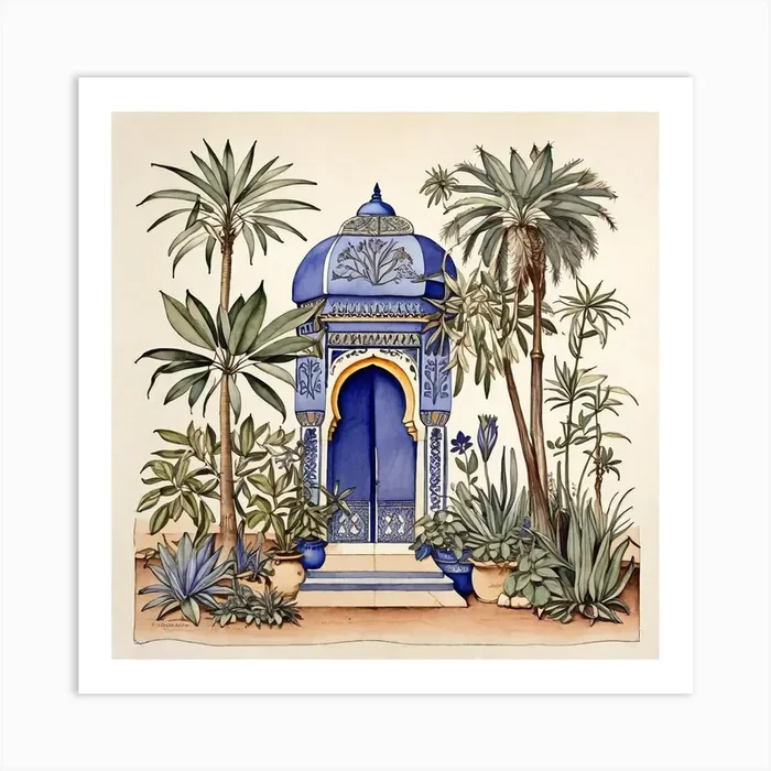 Door To The Garden Art Print by issam