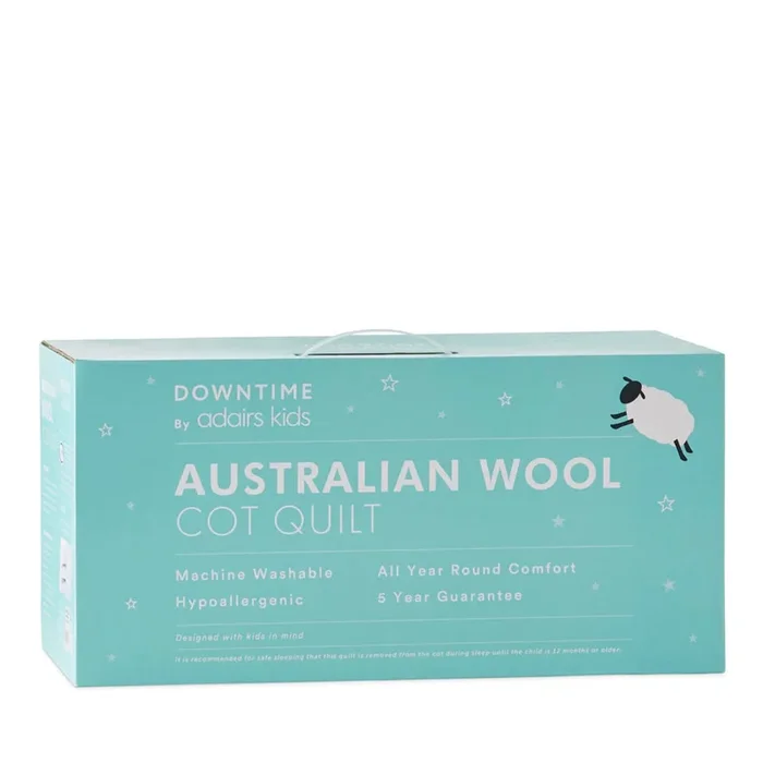 Downtime Australian Wool Cot Quilt