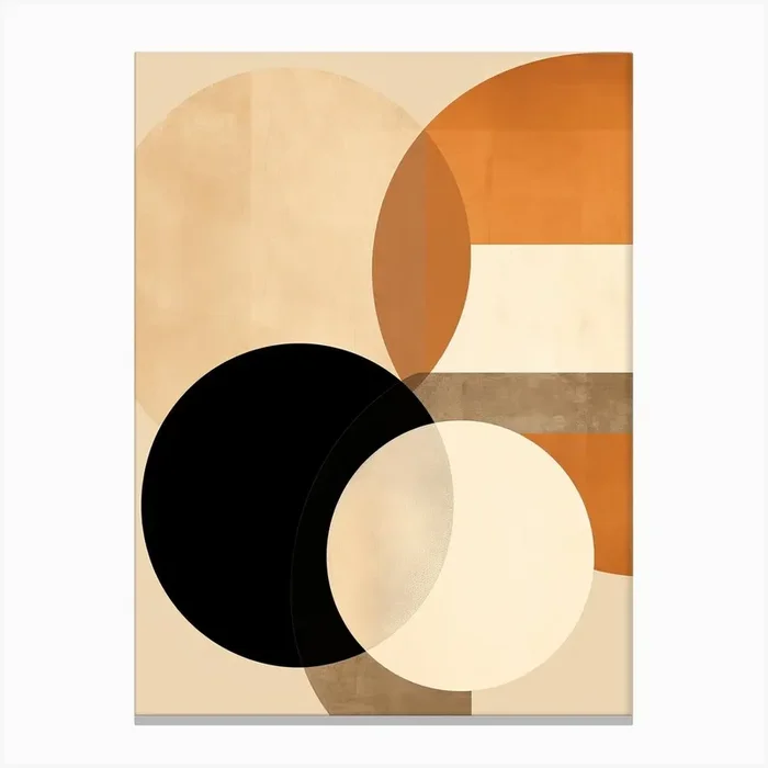 Dreamy Desert Polygons Canvas Print by Art-Syndicate