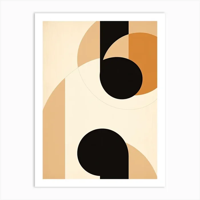 Dresden Dimension, Geometric Bauhaus Art Print by Art-Syndicate
