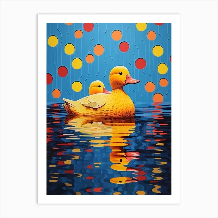 Ducklings Colour Pop 7 Art Print by PopArt Pals