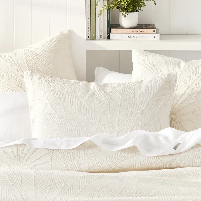 Eden Natural Matelasse Pillowcases