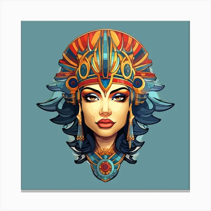 Egyptian Woman Art orint Canvas Print by Hilia