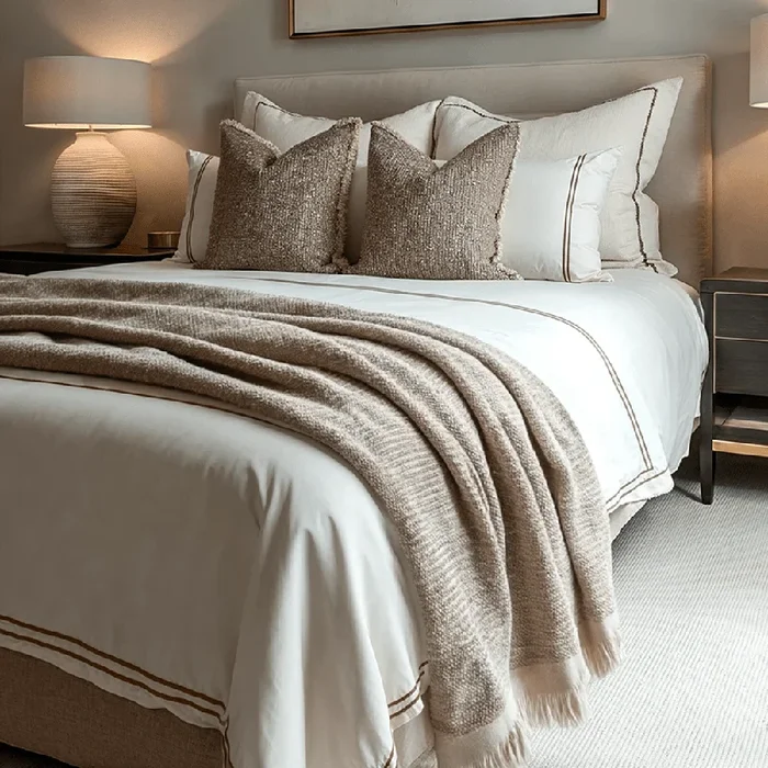 Elyna Mink Soft Chenille Tasselled Throw