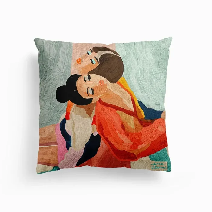 En Tu Espalda Canvas Cushion by Ana Clerici