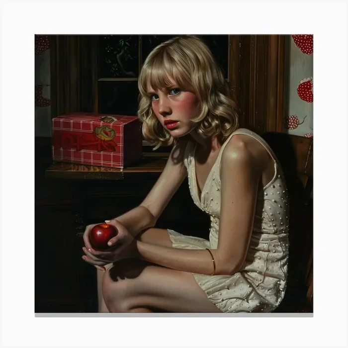 Enigmatic Eve. Childhood Secrets. Canvas Print by David Miller