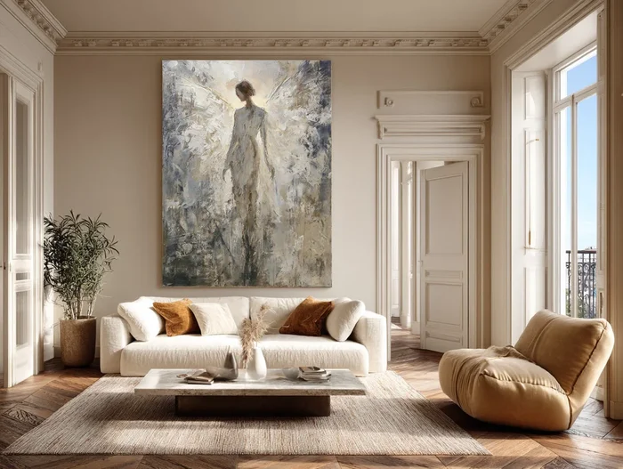Ethereal Abstract Angel Art for Modern Homes #WG 009
