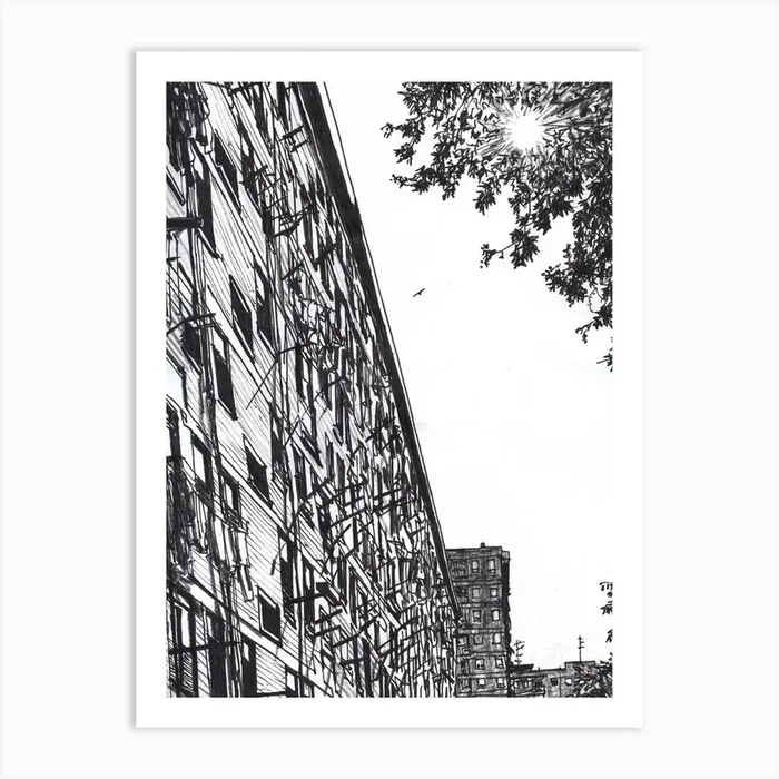 Everything Starts With A Single Diagonal Art Print by Asobōze