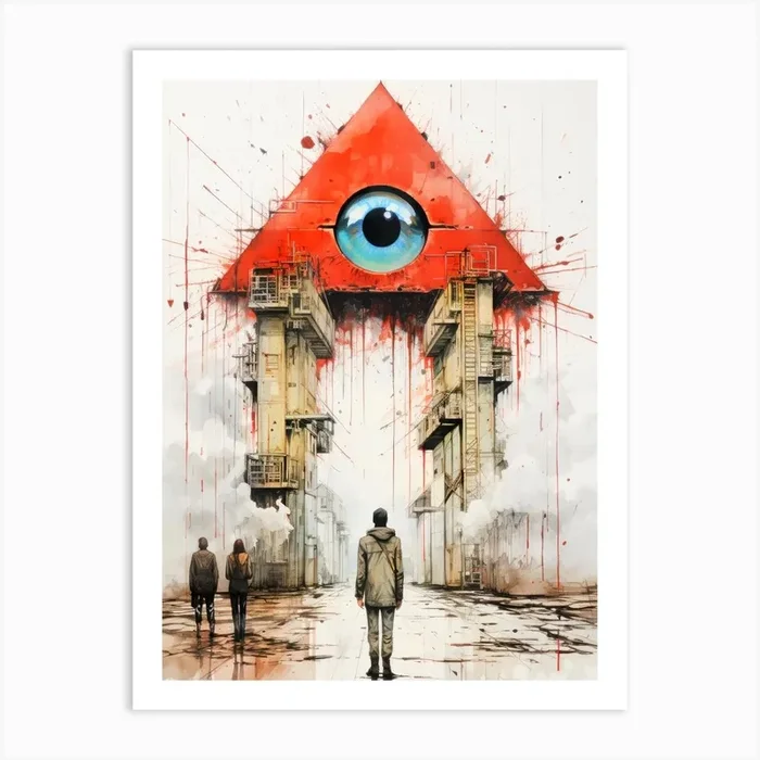 Eye Of The Beholder book poster Art Print by JBJart Justyna Jaszke