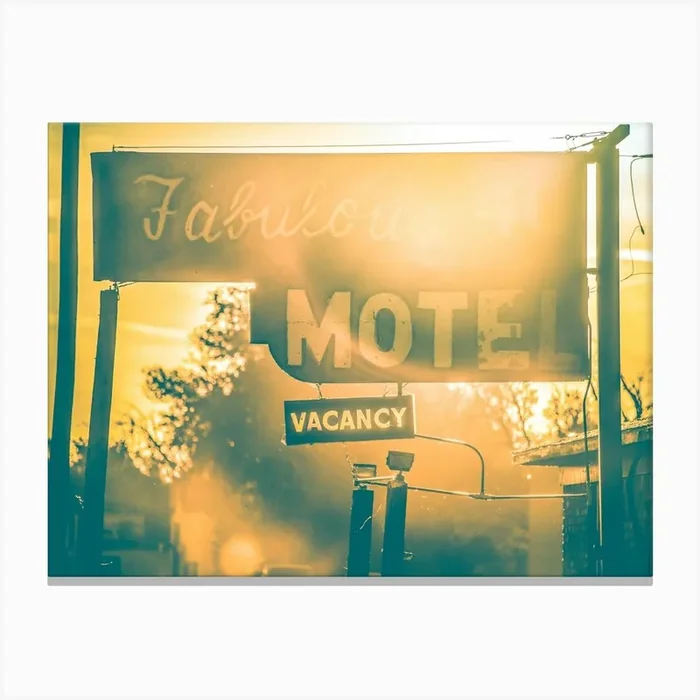 Fabulous Motel Canvas PrintN by NatureMagick