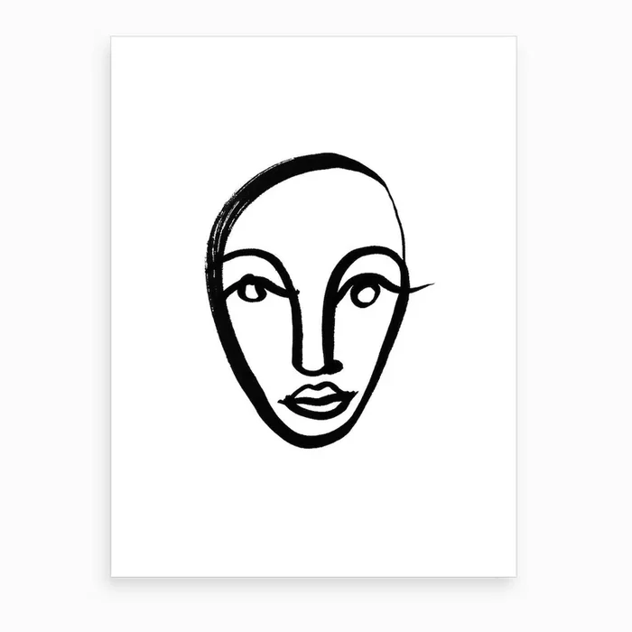 Face 4 Art Print by Julia Hariri