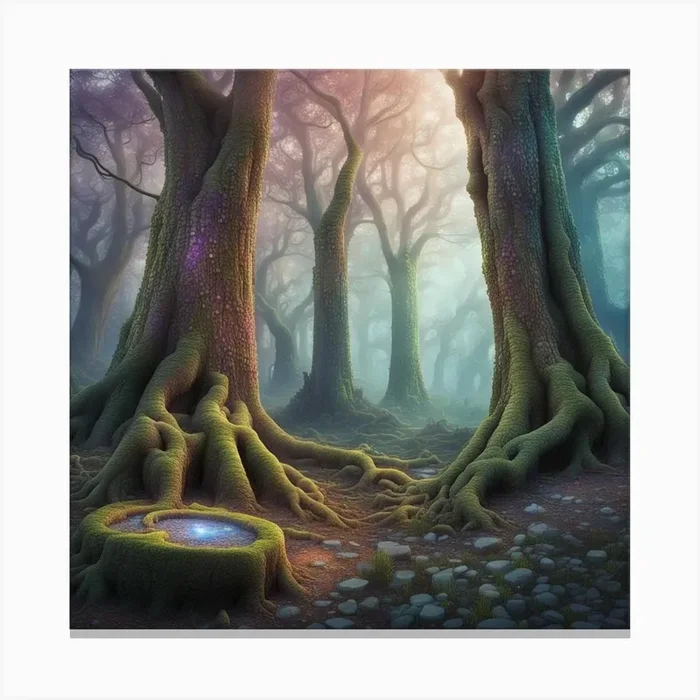 Fairy Forest 1 Canvas PrintW by Wisdom