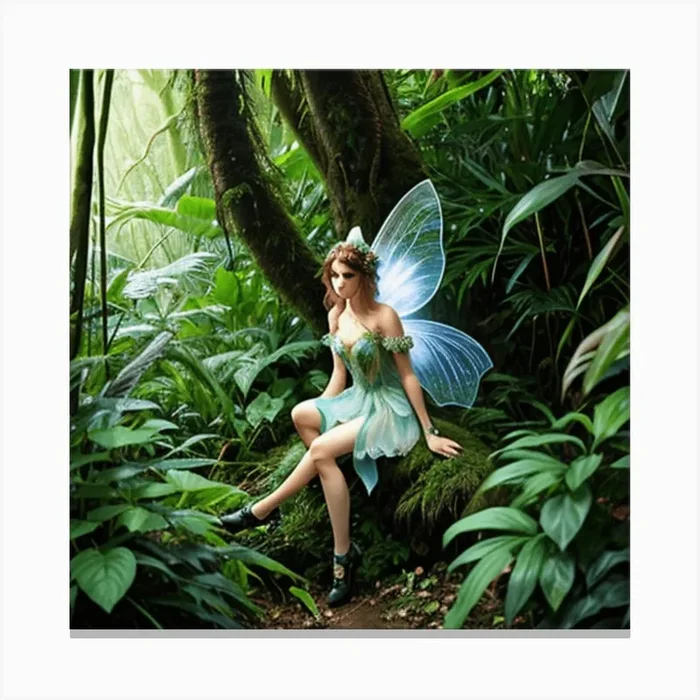 Fairy In The Forest Canvas PrintS by Sohail