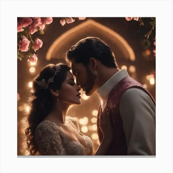 Fairytale Wedding Canvas Print by AmbereenMiftah