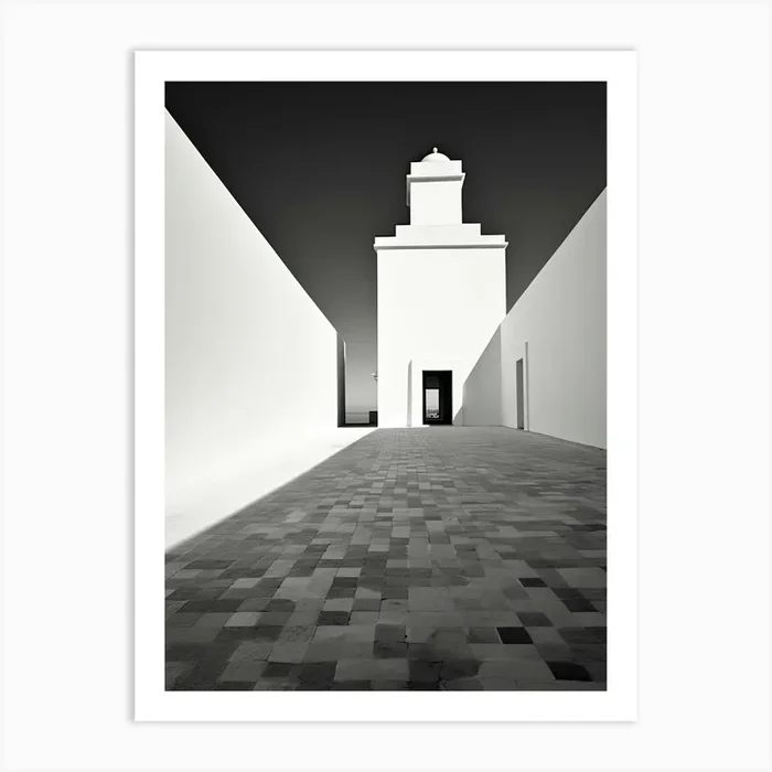 Faro, Portugal, Photography In Black And White 4 Art Print by Monochrome Vistas