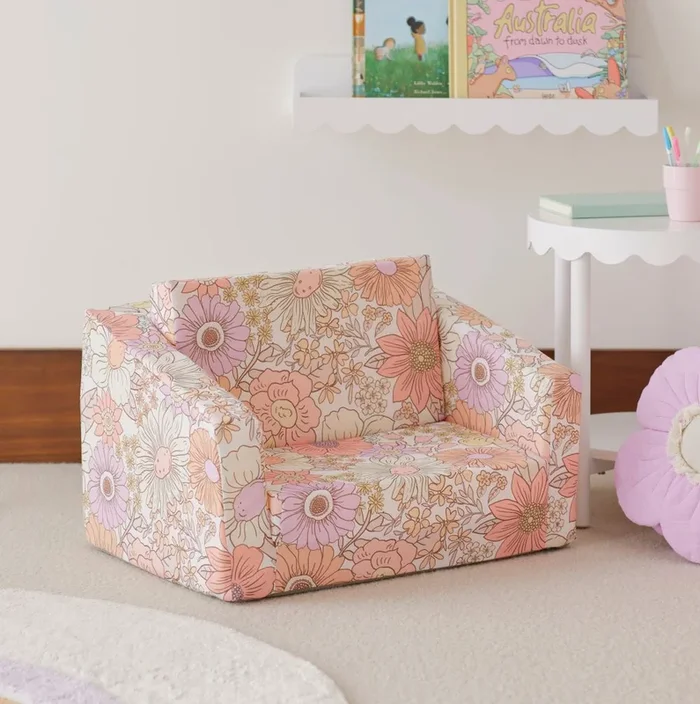 Farrah Floral Sunset Flip Out Sofa