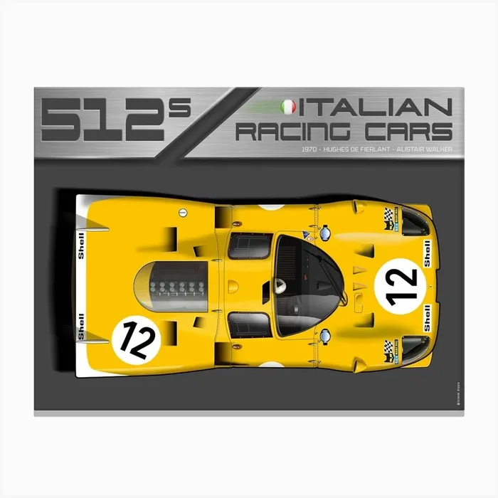 Ferrari 512S Le Mans No. 12 Canvas Print by Theo’s Picture Factory