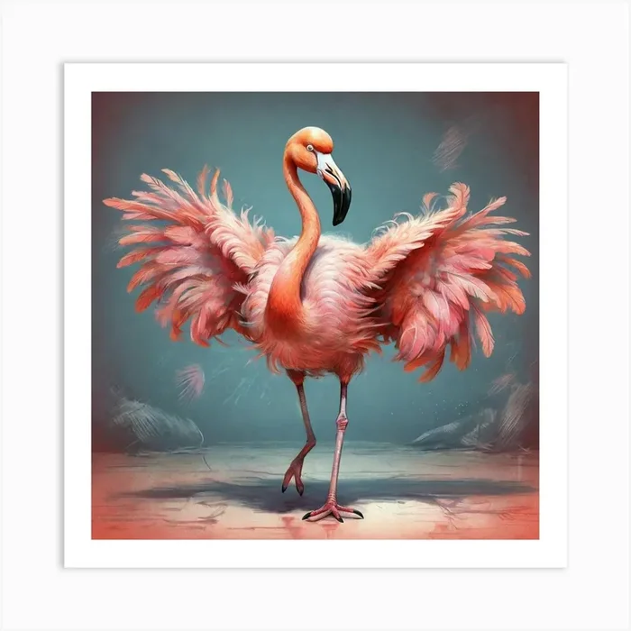 Flamingo 59 Art Print by PlayPlusFollow