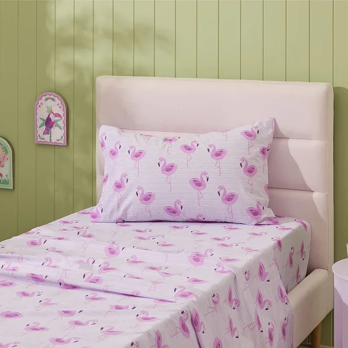 Flamingo Pink Sheet Set