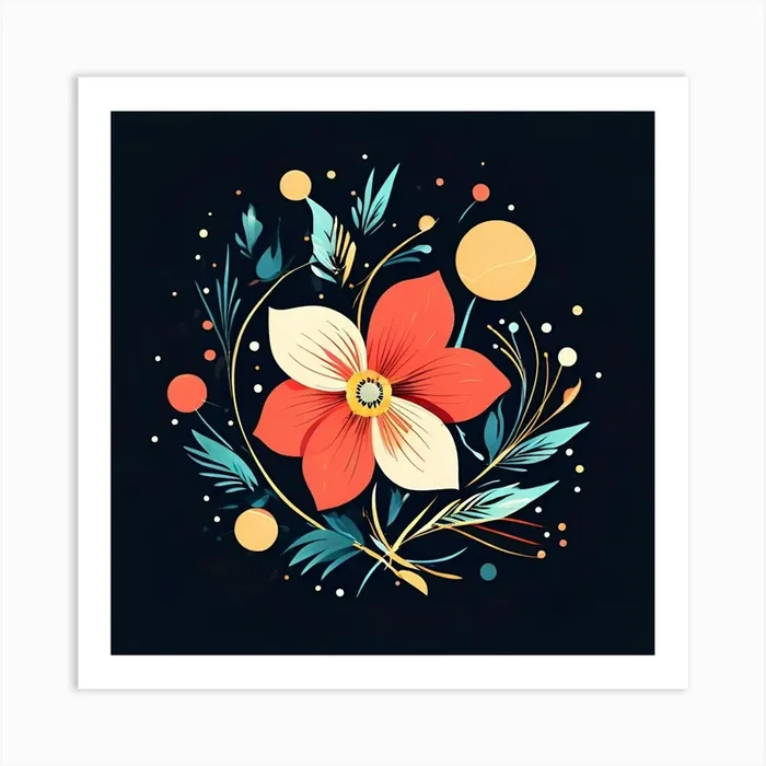 Floral Design 2 Art Print by Art shop