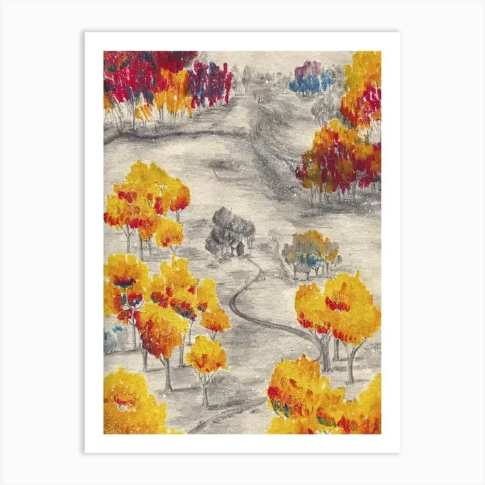 Forest Art Print by Lourdes Bruzzoni