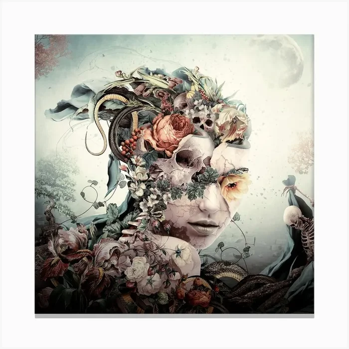 Fractured Square Canvas Print by Riza Peker