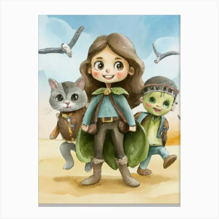 Freaky Funny Friends Canvas PrintL by LuciaGeorge