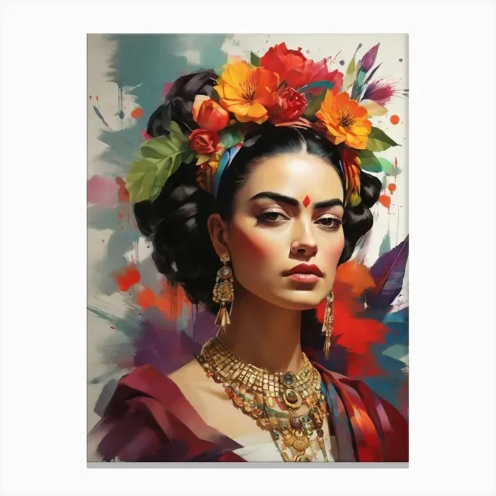 Frida Kahlo 6 Canvas Print by ontoseno
