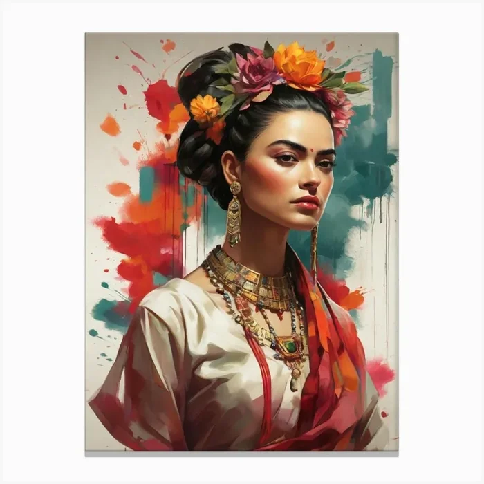 Frida Kahlo 7 Canvas Print by ontoseno