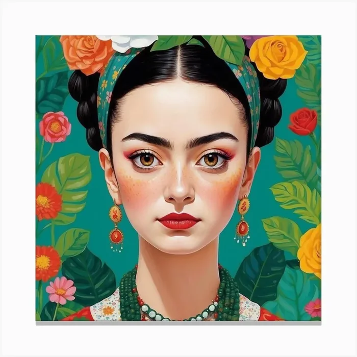 Frida Kahlo Canvas Print by mona elsayed
