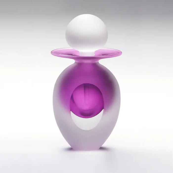 Frosted Egg Perfume Bottle in Violet
