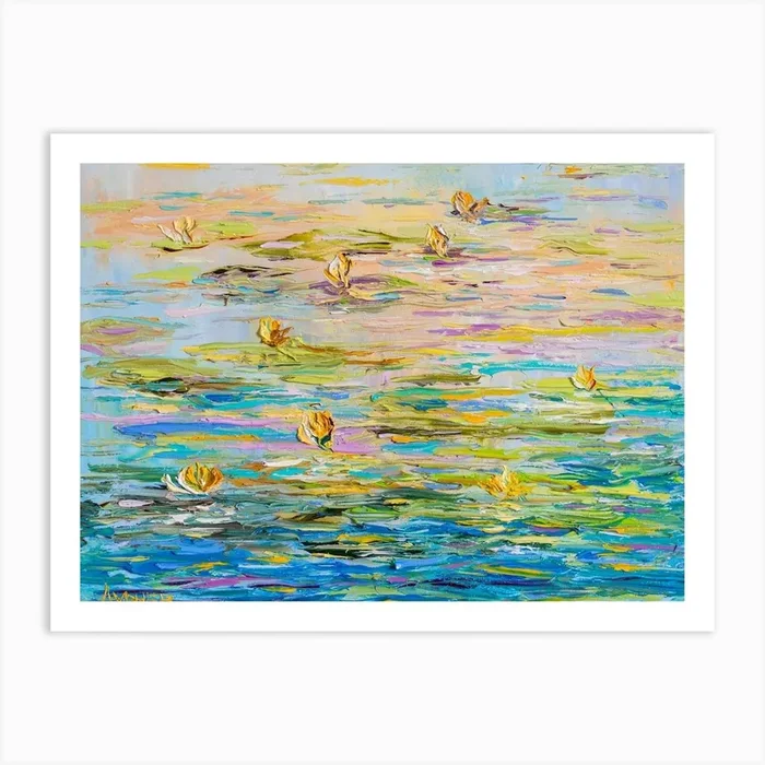 Gentle pond Art Print by Vladyslav Durniev