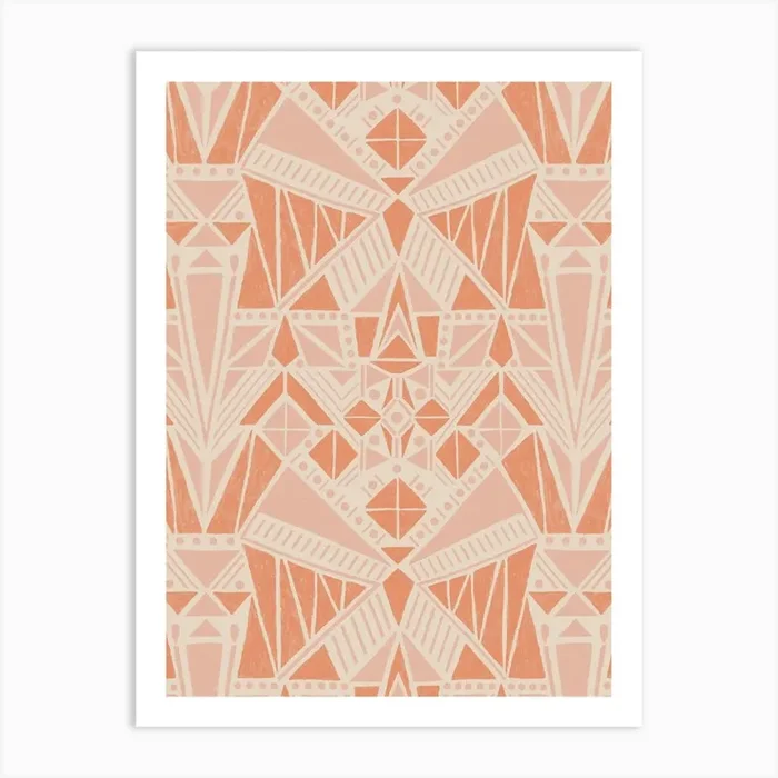 Geometric Windmill Art Print by Lidiebug