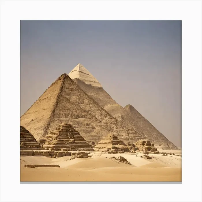 Giza Pyramids Canvas PrintN by nawwwaz