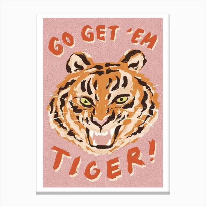 Go Get’Em Tiger Canvas Print by Yan Yu Lee