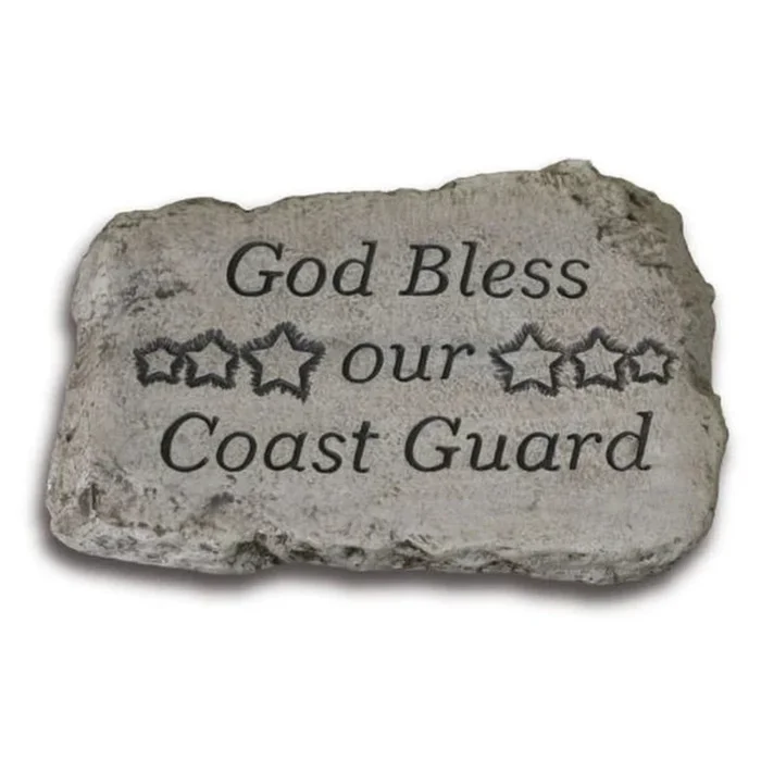 God Bless Our Coast Guard Garden Stone